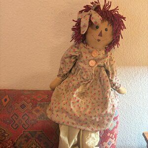 Vintage Raggedy Anne Doll